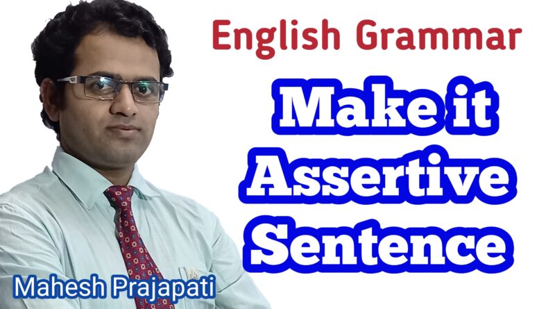 make it assertive