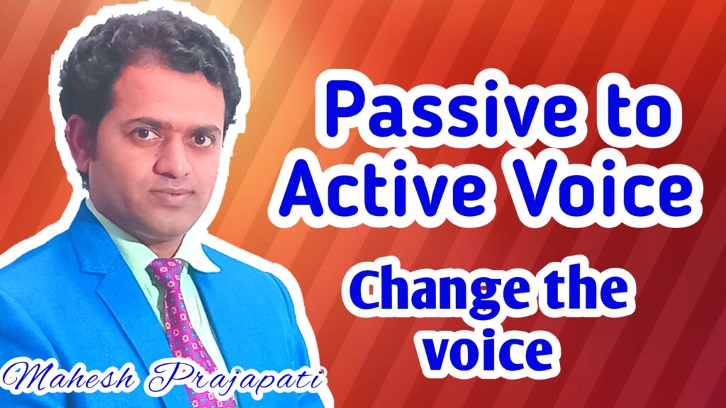 Passive to active voice