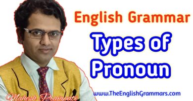 parts of pronoun