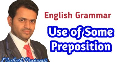 use of some preposition
